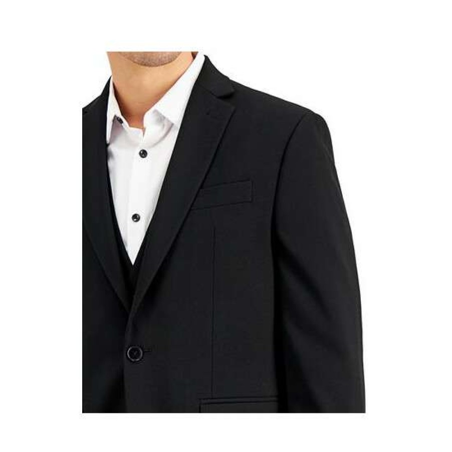 Men INC International Concepts | Discount Inc International Concepts Men'S Slim-Fit Black Solid Suit Jacket, Created For Macy'S Deep Black