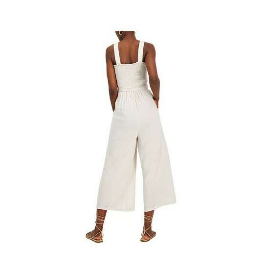 Women INC International Concepts | Cheap Inc International Concepts Women'S Smocked-Bodice Jumpsuit, Created For Macy'S Adobe Beige