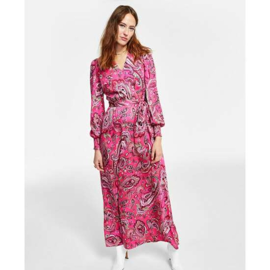 Women INC International Concepts | New Inc International Concepts Women'S Paisley Maxi Dress, Created For Macy'S Electric Pink