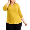 Women INC International Concepts | Best Deal Inc International Concepts Plus Size Zip-Pocket Top, Created For Macy'S