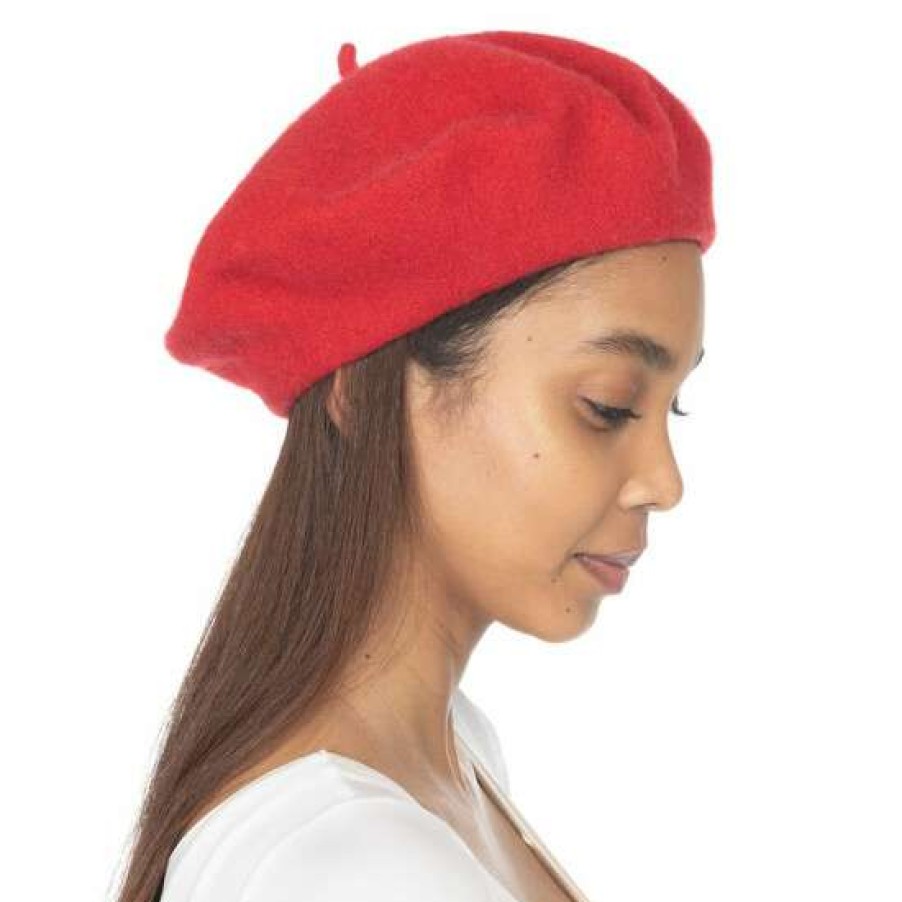 Handbags & Accessories INC International Concepts | Brand New Inc International Concepts Women'S Solid Beret Hat, Created By Macy'S