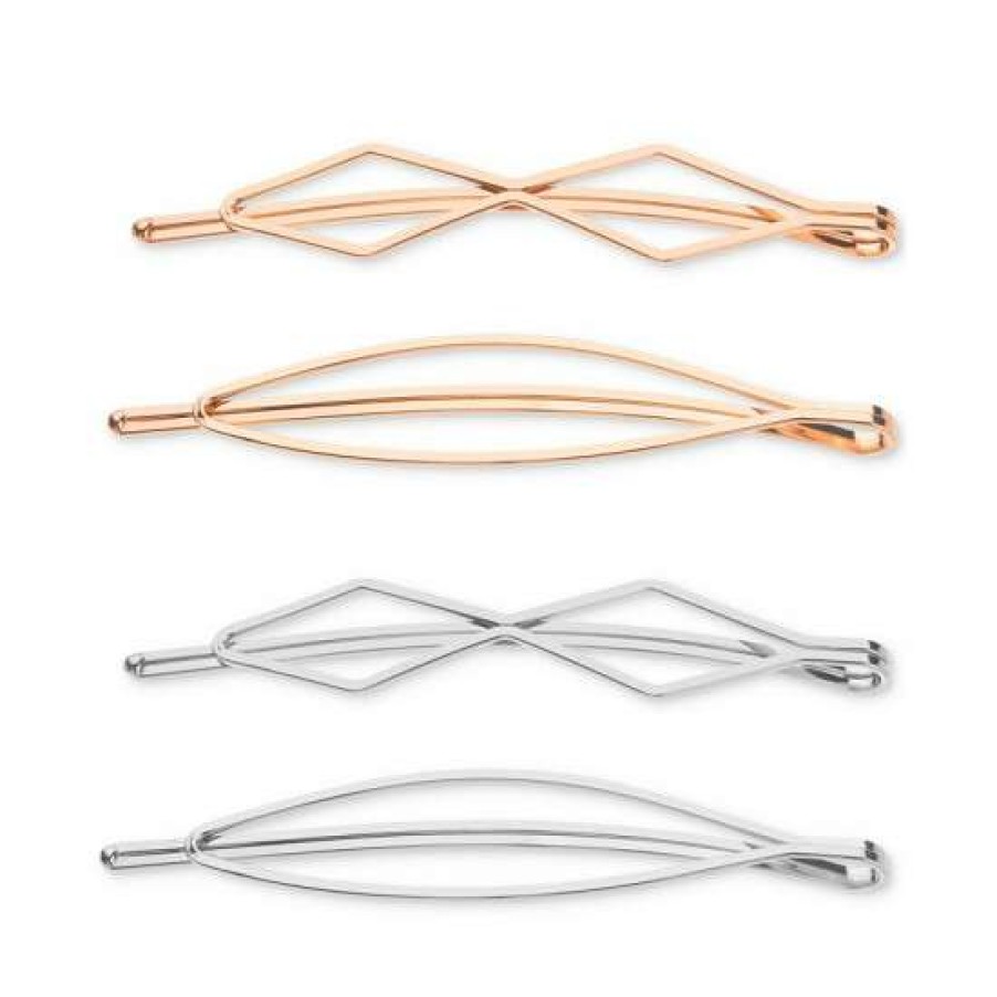 Jewelry & Watches INC International Concepts | Best Pirce Inc International Concepts 4-Pc. Geometric Bobby Pins, Created For Macy'S Gold