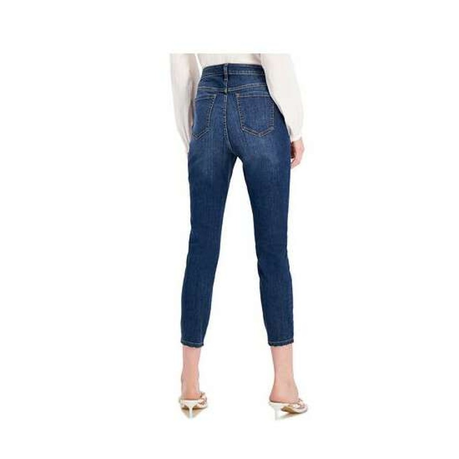 Women INC International Concepts | Brand New Inc International Concepts Petite Madison Curvy-Fit Mid-Rise Skinny Jeans, Created For Macy'S Dk Indigo