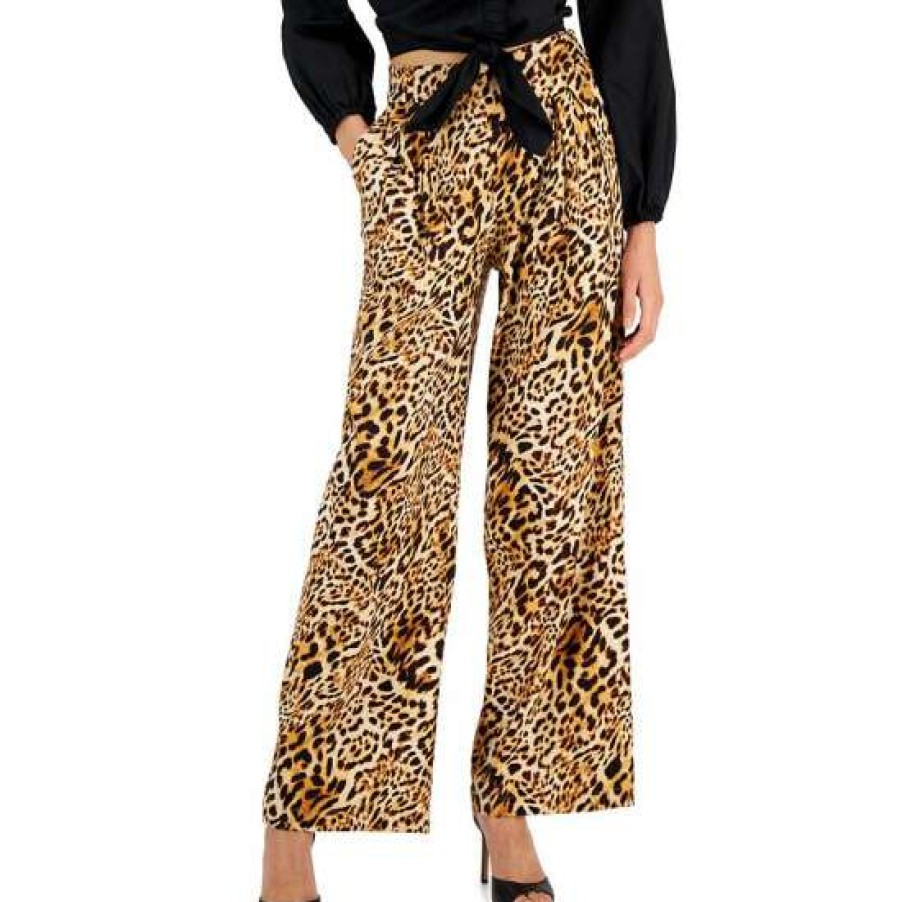 Women INC International Concepts | Deals Inc International Concepts Women'S Cheetah-Print Wide-Leg Pull-On Pants, Created For Macy'S Caterina Cheetah