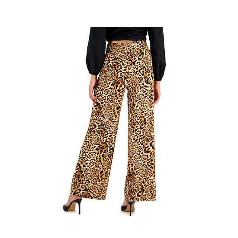 Women INC International Concepts | Deals Inc International Concepts Women'S Cheetah-Print Wide-Leg Pull-On Pants, Created For Macy'S Caterina Cheetah