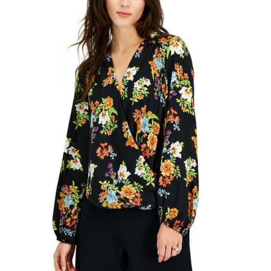 Women INC International Concepts | Best Reviews Of Inc International Concepts Women'S Floral-Print Long-Sleeve Blouse, Created For Macy'S Layla Floral