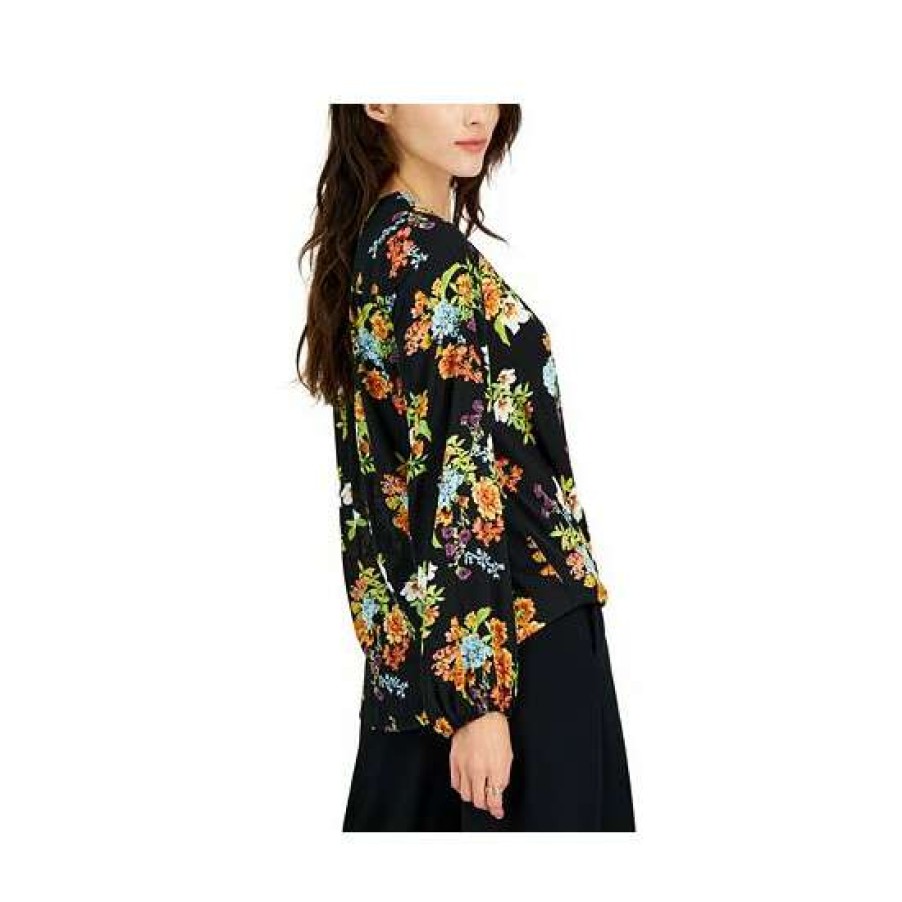 Women INC International Concepts | Best Reviews Of Inc International Concepts Women'S Floral-Print Long-Sleeve Blouse, Created For Macy'S Layla Floral