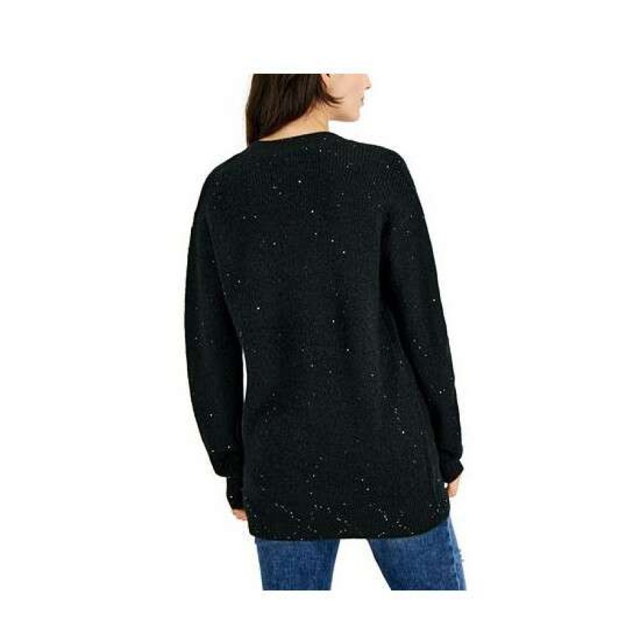 Women INC International Concepts | Best Deal Inc International Concepts Women'S Sequined Cardigan, Created For Macy'S Deep Black