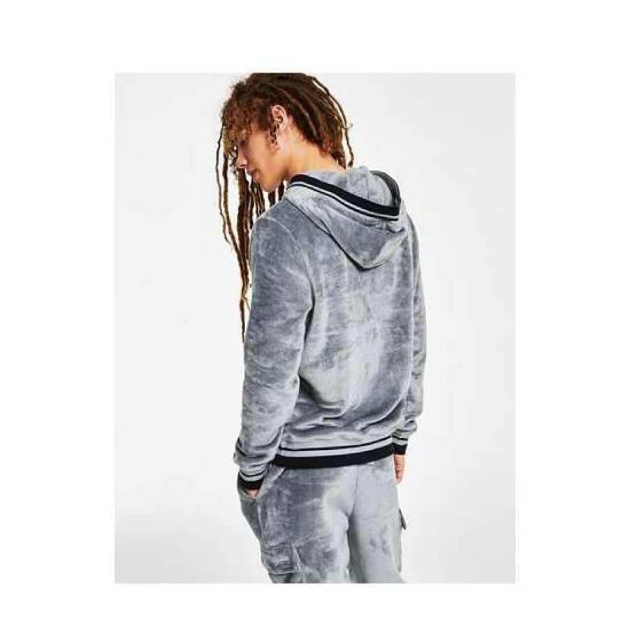 Men INC International Concepts | Coupon Inc International Concepts I.N.C. International Concepts Men'S Regular-Fit Ribbed Velour Hoodie, Created For Macy'S