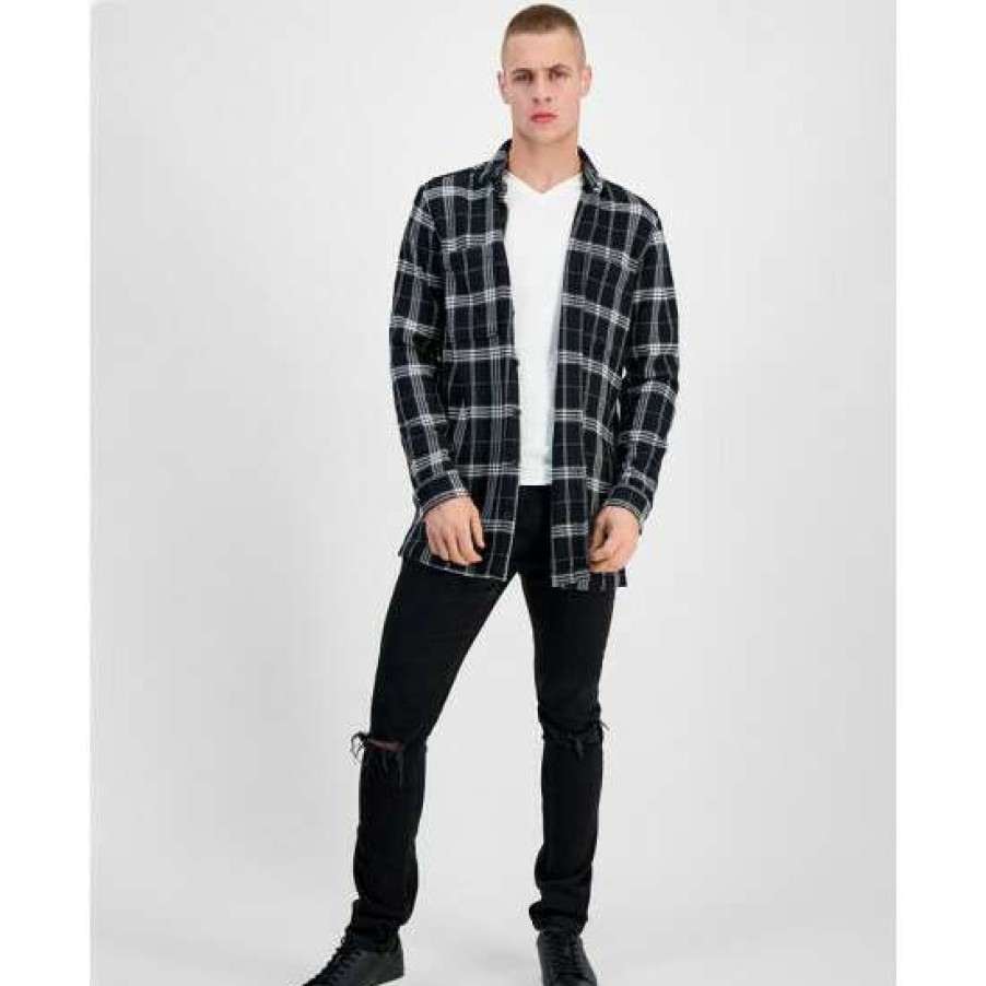 Men INC International Concepts | Buy Inc International Concepts Men'S Colon Classic-Fit Plaid Shirt Jacket, Created For Macy'S