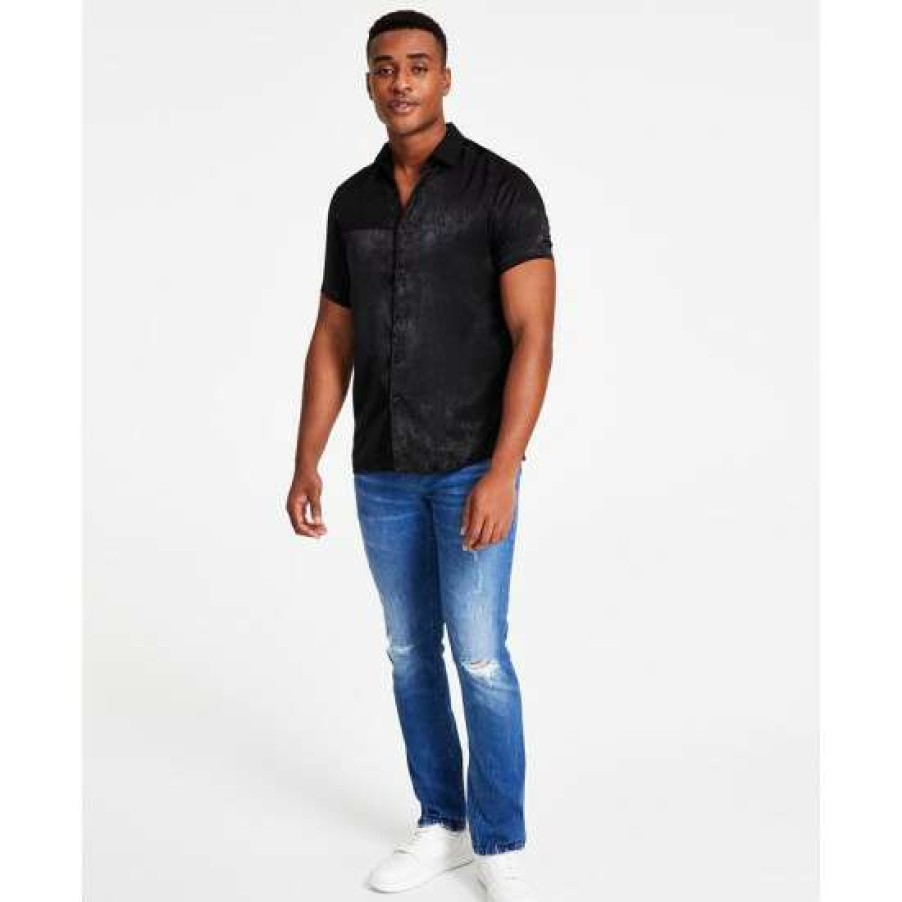 Men INC International Concepts | Outlet Inc International Concepts Men'S Regular-Fit Satin Shirt, Created For Macy'S