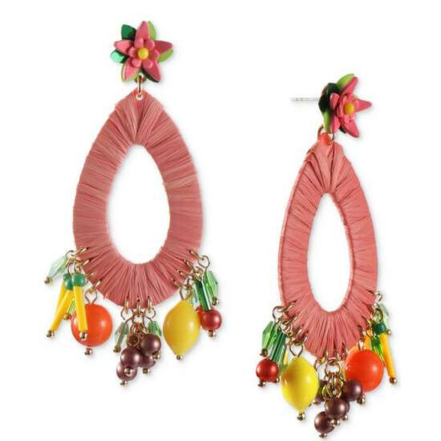 Jewelry & Watches INC International Concepts | Hot Sale Inc International Concepts Gold-Tone Mixed Fruit Drop Earrings, Created For Macy'S Multi