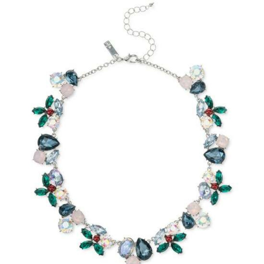 Jewelry & Watches INC International Concepts | Cheap Inc International Concepts Silver-Tone Color Mixed Stone Holly All-Around Statement Necklace, 17 + 3 Extender, Created For Macy'S Multi