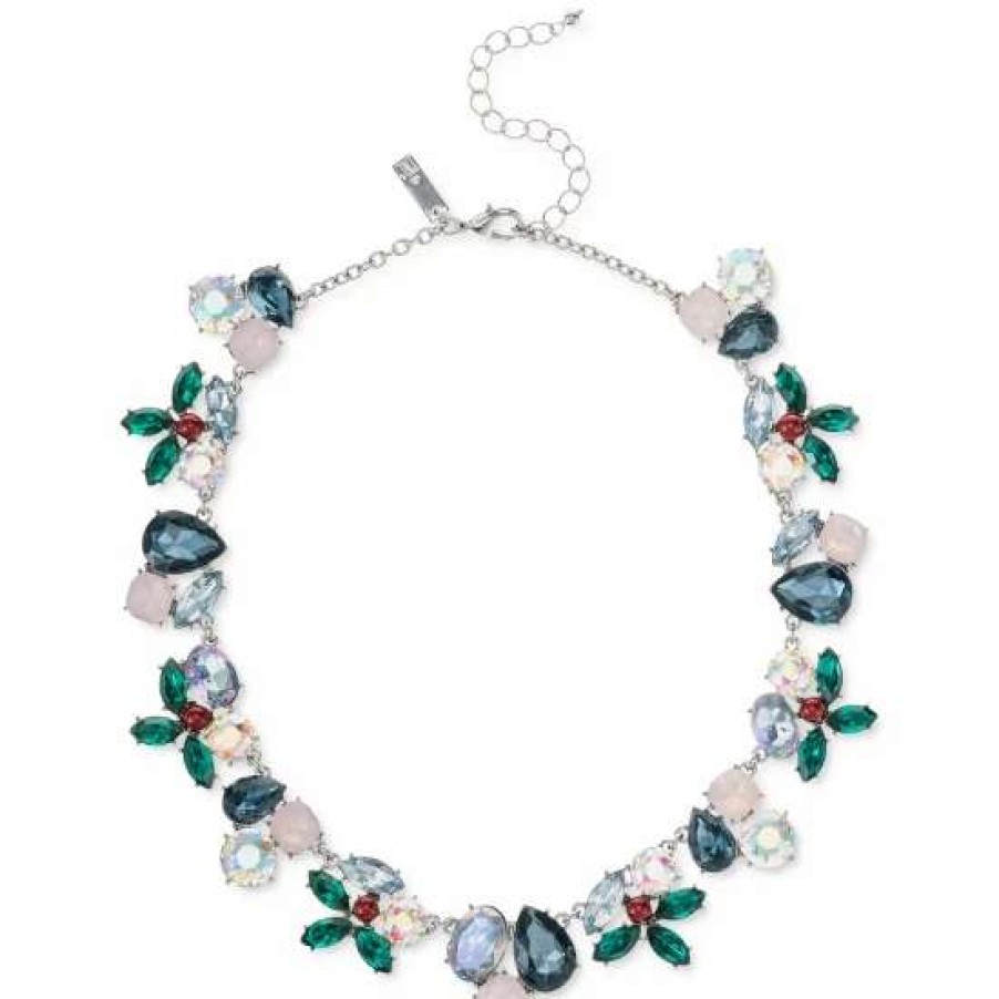 Jewelry & Watches INC International Concepts | Cheap Inc International Concepts Silver-Tone Color Mixed Stone Holly All-Around Statement Necklace, 17 + 3 Extender, Created For Macy'S Multi