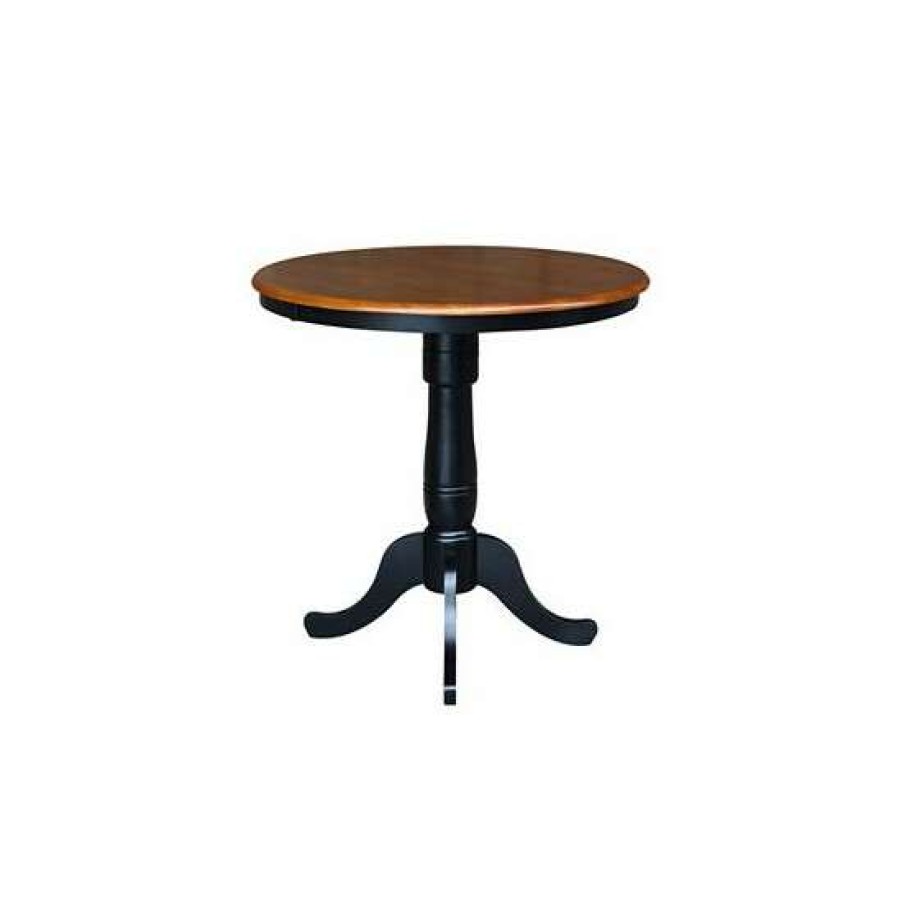 Furniture INC International Concepts | Budget International Concepts 36 Round Top Pedestal Table 34.9H Honey Brown