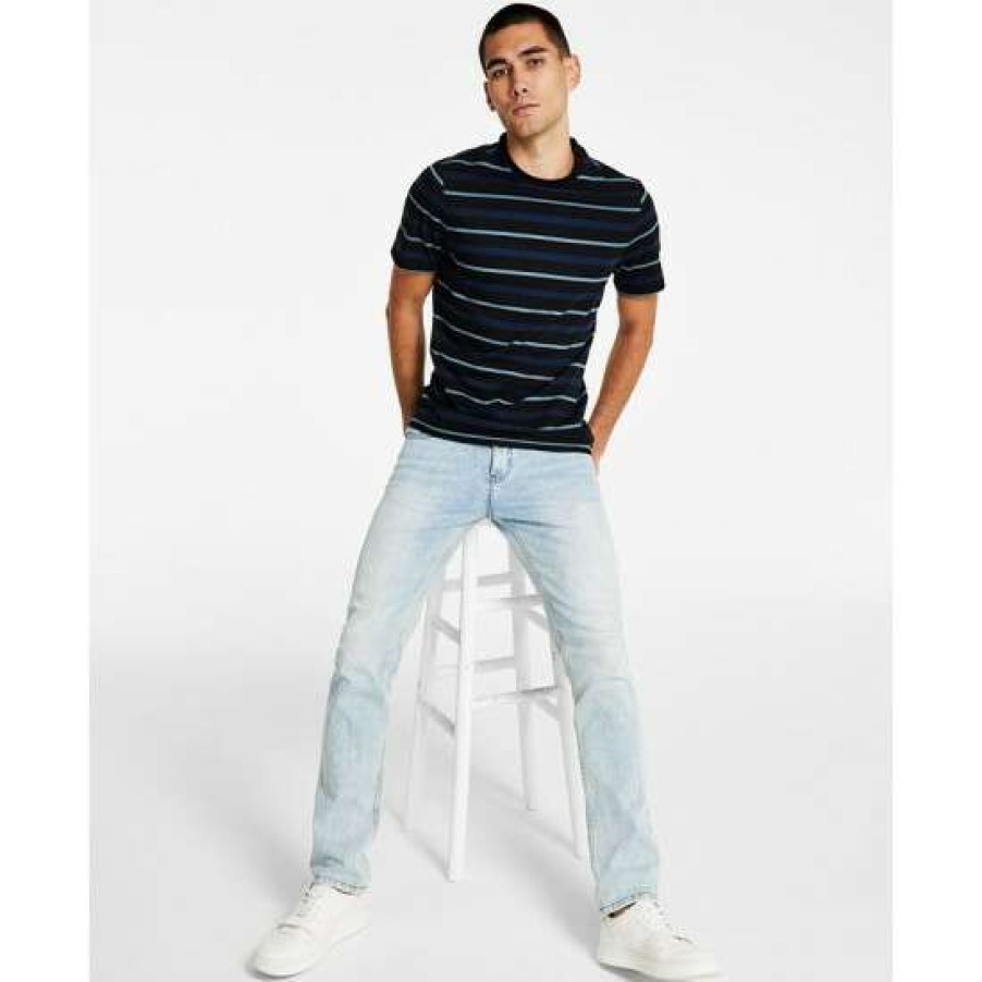 Men INC International Concepts | Buy Inc International Concepts Men'S Owen Classic-Fit Stripe T-Shirt, Created For Macy'S