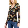 Women INC International Concepts | Outlet Inc International Concepts Women'S Floral-Print Ruched-Center V-Neck Mesh Top, Created For Macy'S Layla Floral