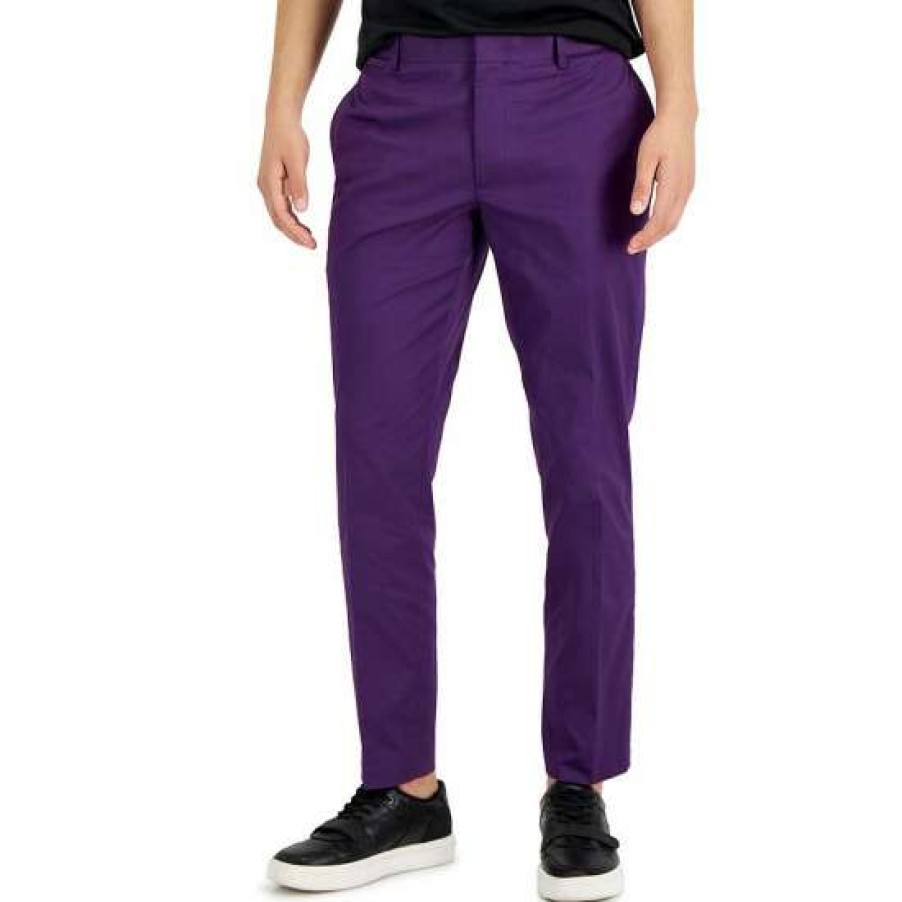 Men INC International Concepts | Deals Inc International Concepts Men'S Rick Tapered Pants, Created For Macy'S Deep Purple