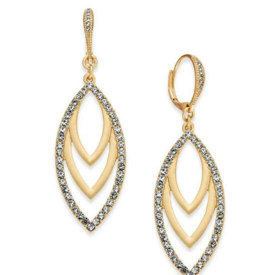 Jewelry & Watches INC International Concepts | Brand New Inc International Concepts Drop Navette Earrings, Created For Macy'S Gold