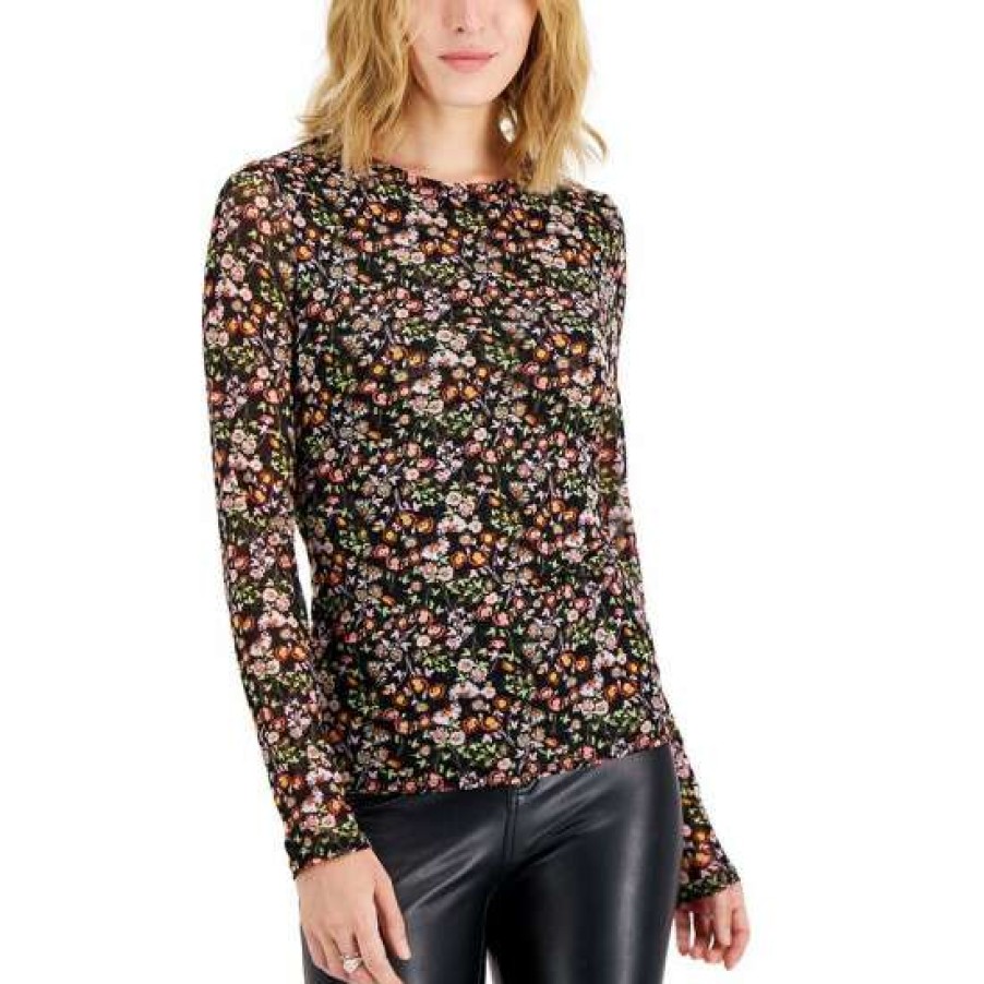 Women INC International Concepts | Deals Inc International Concepts Women'S Floral-Print Mesh Top, Created For Macy'S Diana Ditsy