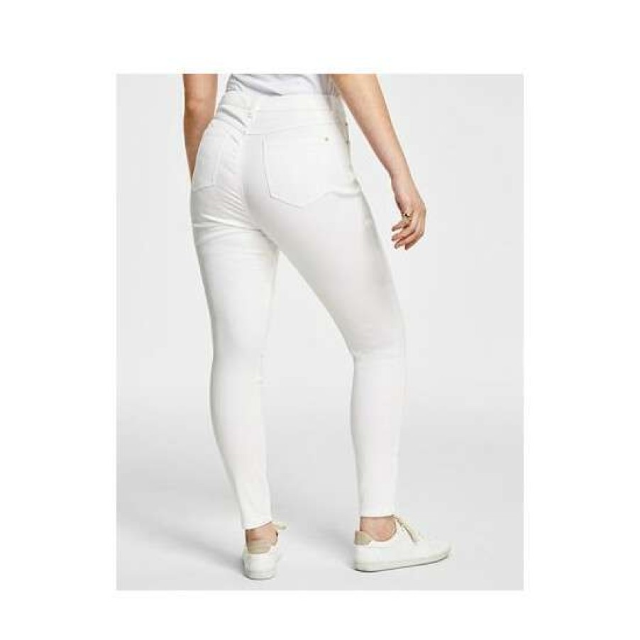 Women INC International Concepts | Brand New Inc International Concepts Women'S Curvy High Rise Skinny Jeans, Created For Macy'S White