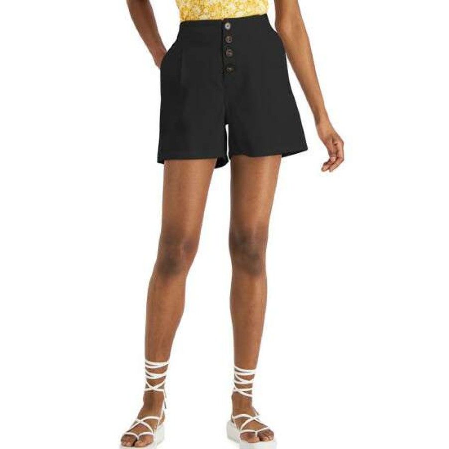 Women INC International Concepts | Brand New Inc International Concepts Women'S High Rise Button Fly Shorts, Created For Macy'S