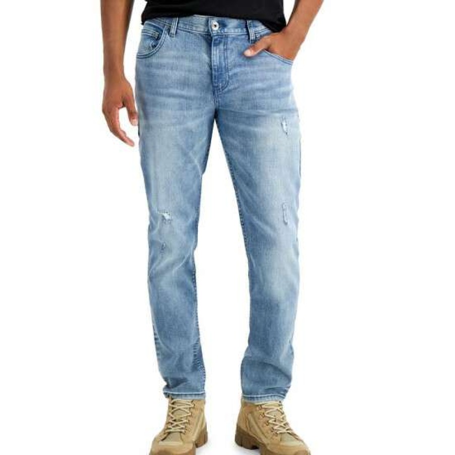 Women INC International Concepts | Wholesale Inc International Concepts Men'S Tapered Jeans, Created For Macy'S Light Wash