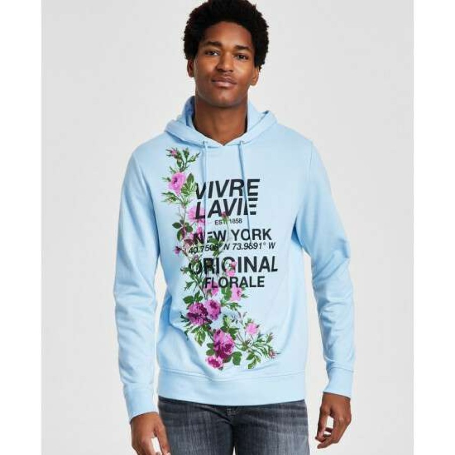 Men INC International Concepts | Flash Sale Inc International Concepts Men'S Brayden Classic-Fit Long-Sleeve Graphic Hoodie, Created For Macy'S Angel Falls