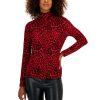 Women INC International Concepts | Top 10 Inc International Concepts Petite Mesh Turtleneck, Created For Macy'S Chantal Cheetah