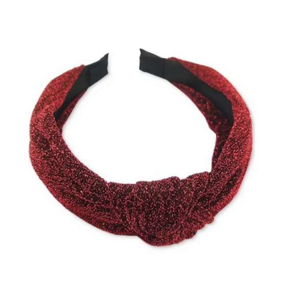 Jewelry & Watches INC International Concepts | Buy Inc International Concepts Holiday Lane Sparkle Knotted Headband, Created For Macy'S Red